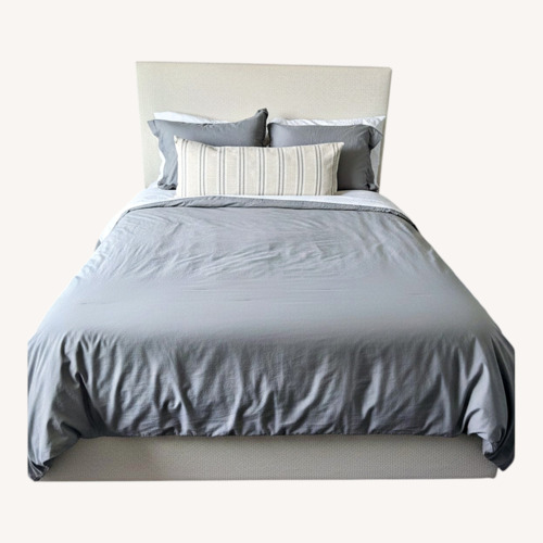Used Room & Board Avery Light Gray Full Bed for sale on AptDeco