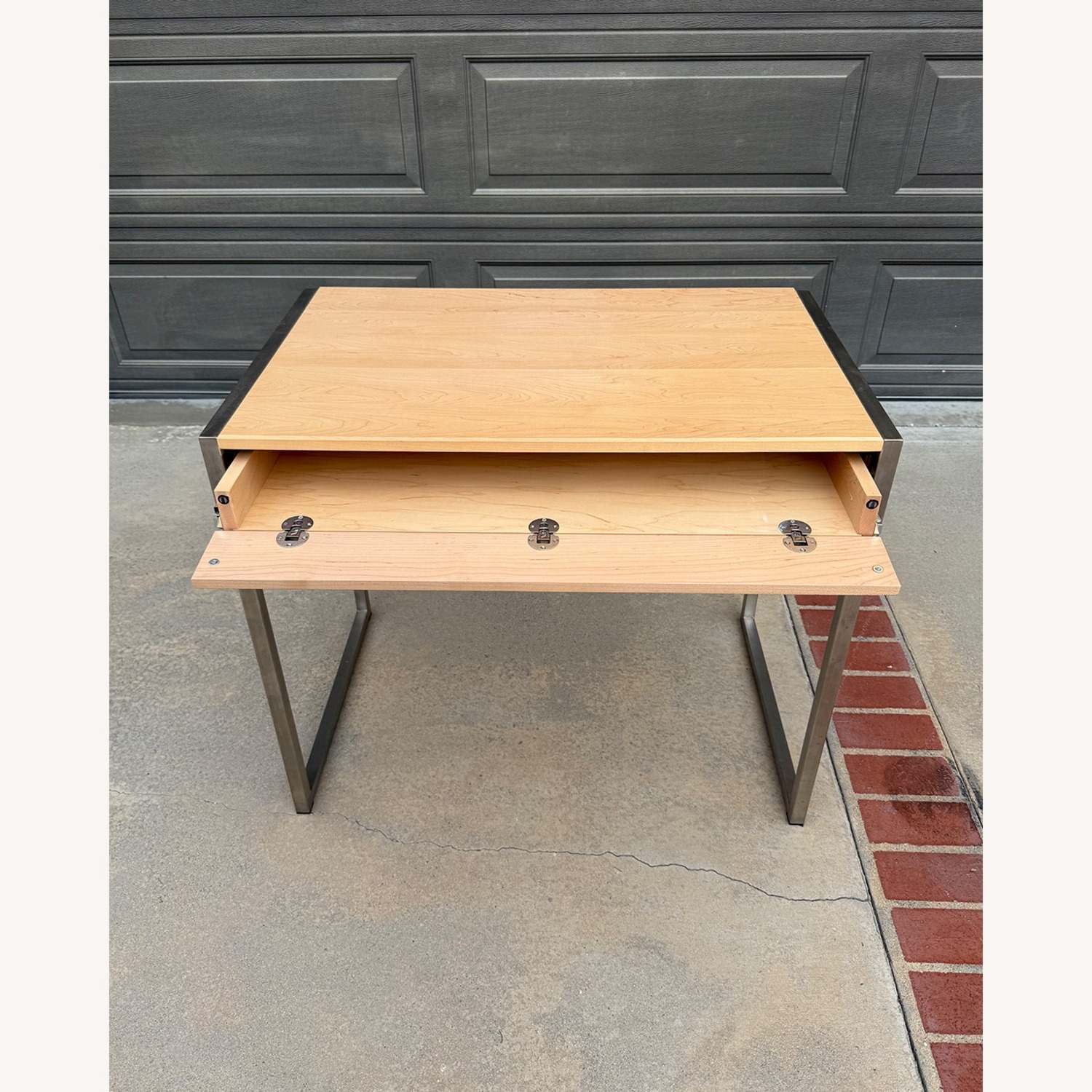 Room & Board Basis Wood Desk - Maple & Graphite - image-5