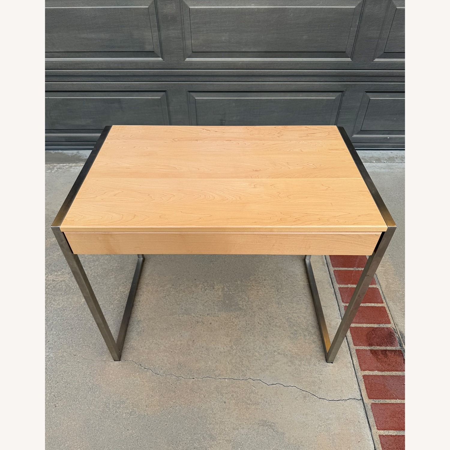 Room & Board Basis Wood Desk - Maple & Graphite - image-4