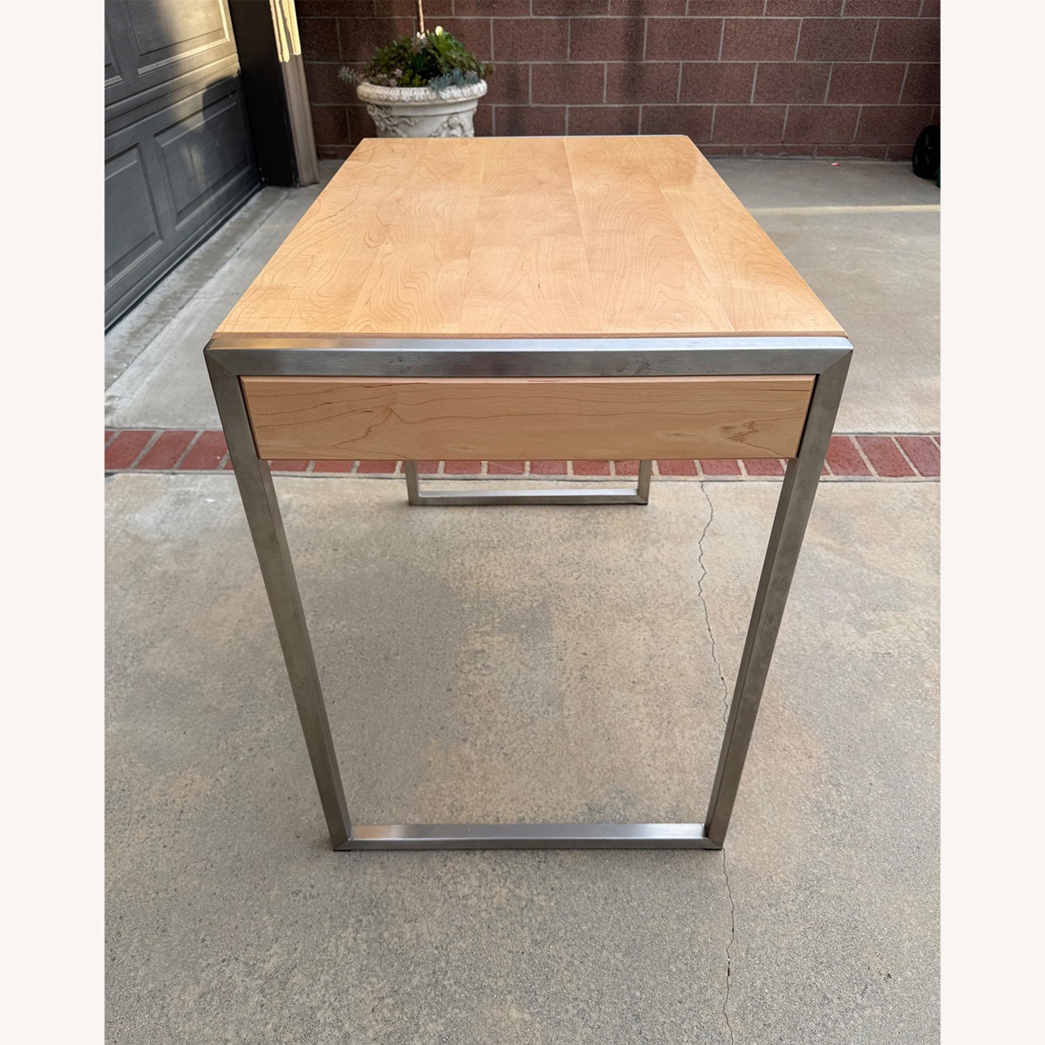 Room & Board Basis Wood Desk - Maple & Graphite - image-1