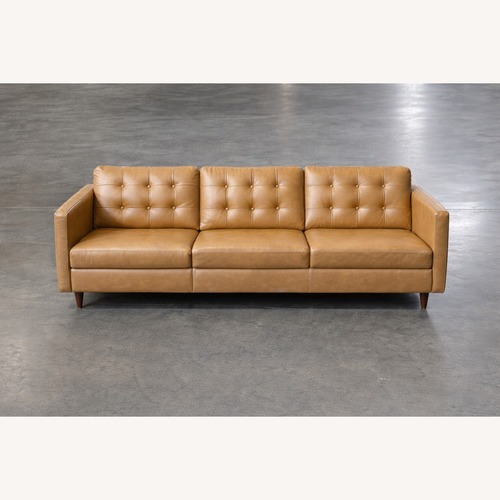 Used Genuine Leather Left Power Incliner Sofa for sale on AptDeco