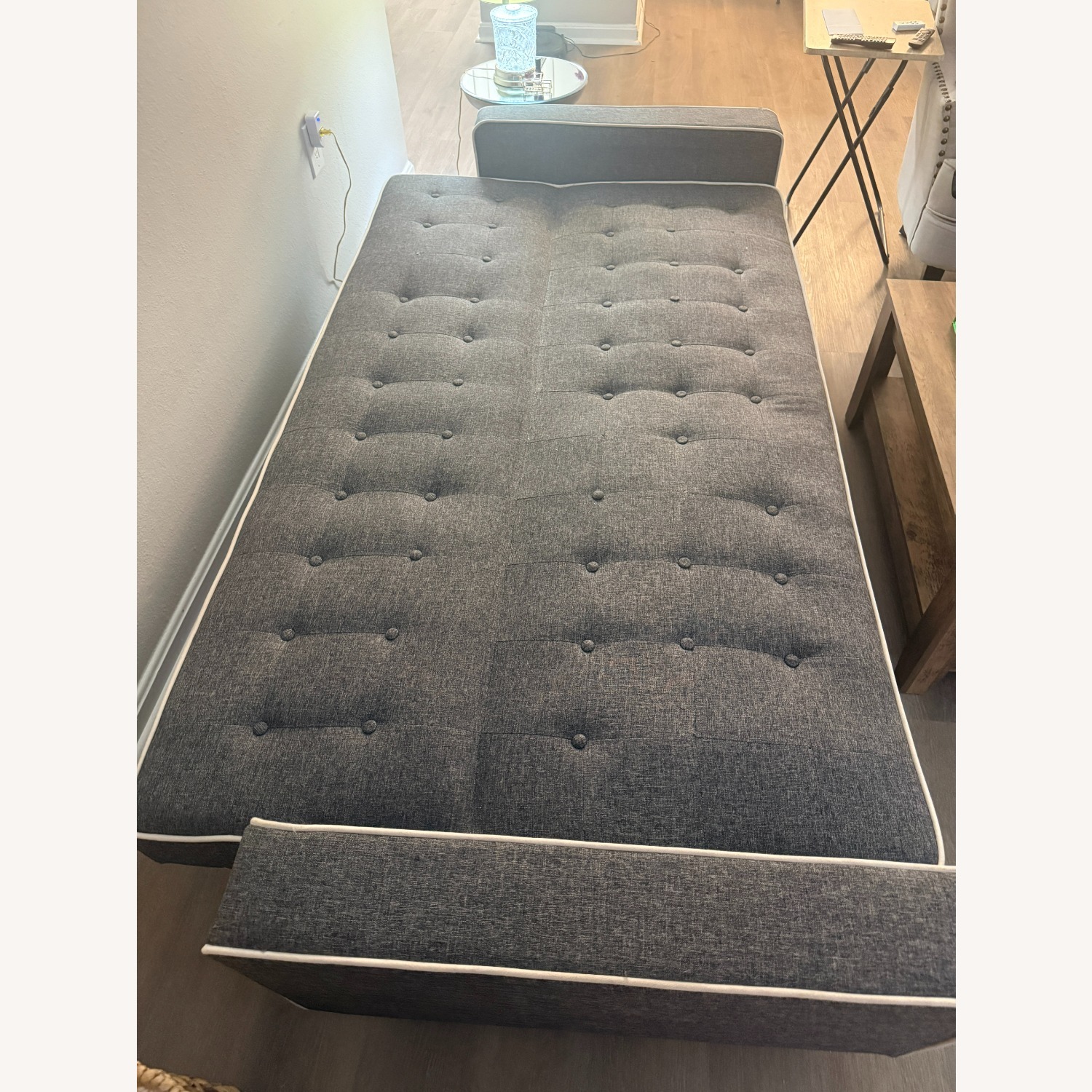 Wayfair Farias Twin 88'' Upholstered Convertible Sofa - image-3