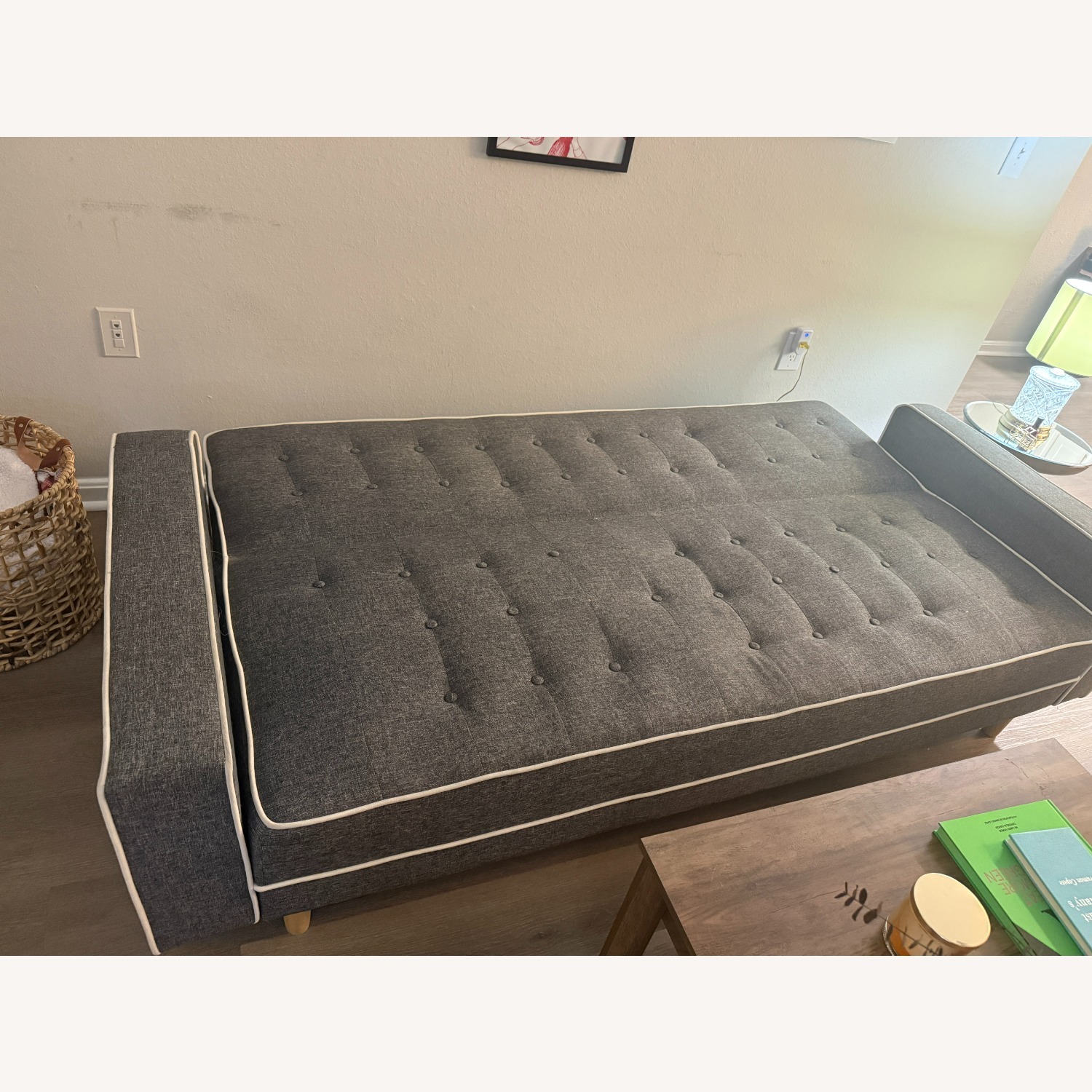 Wayfair Farias Twin 88'' Upholstered Convertible Sofa - image-6