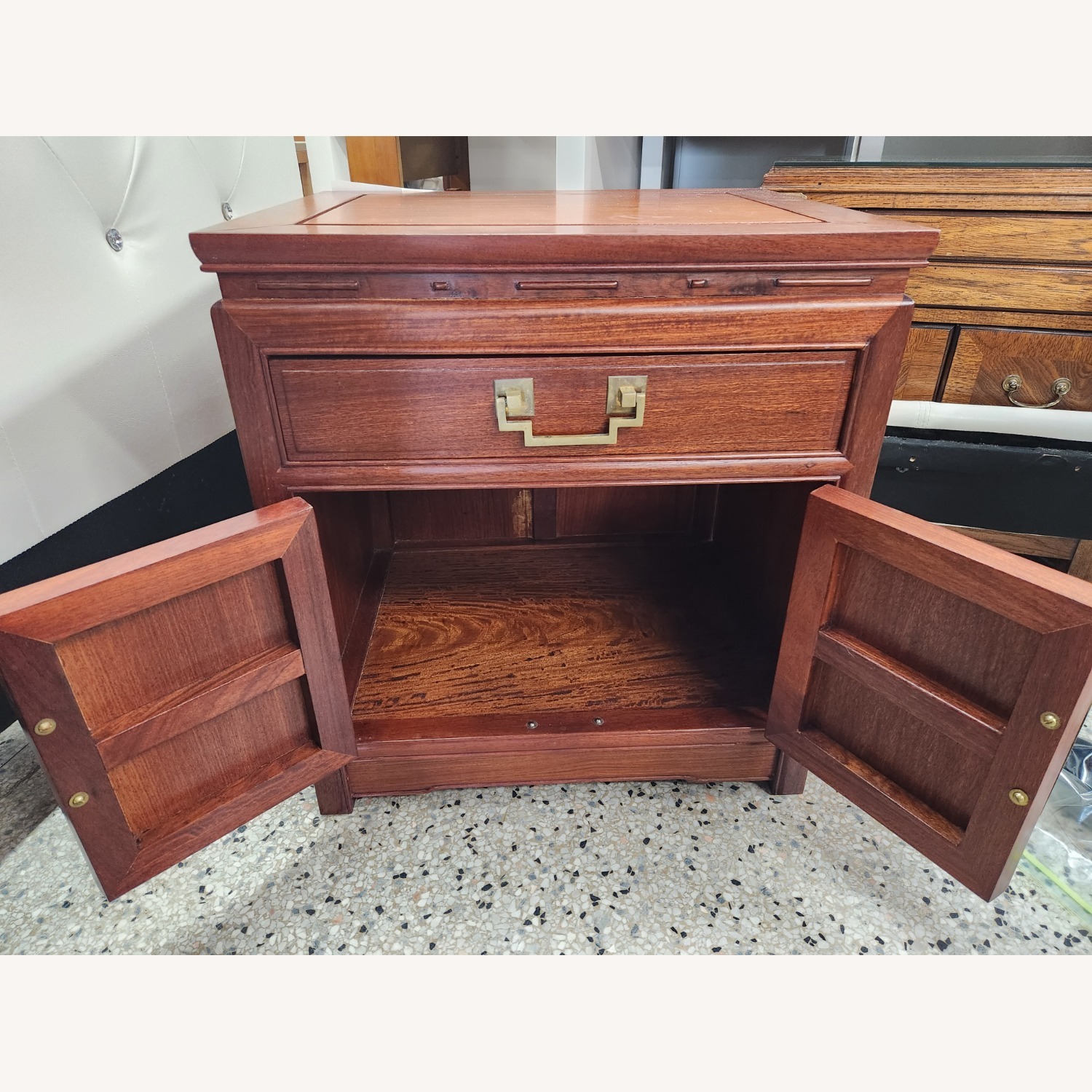 Vintage George Zee Rosewood Nightstand Side Table - image-1