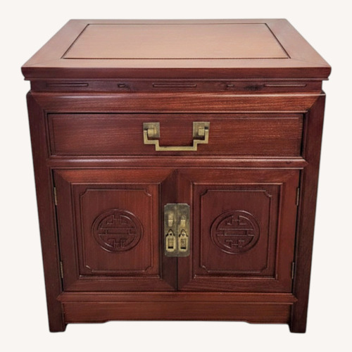 Used Vintage George Zee Rosewood Nightstand Side Table for sale on AptDeco