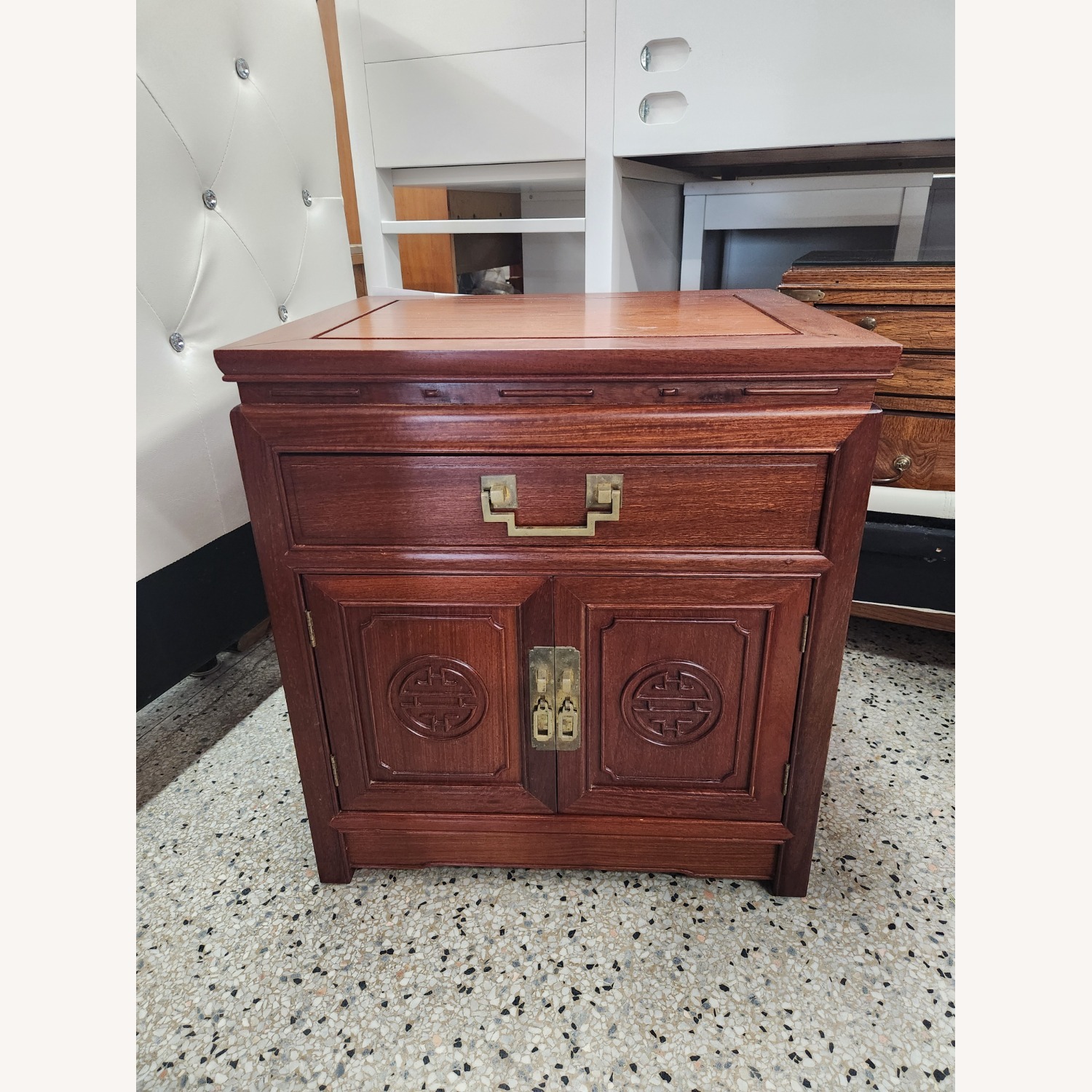 Vintage George Zee Rosewood Nightstand Side Table - image-4
