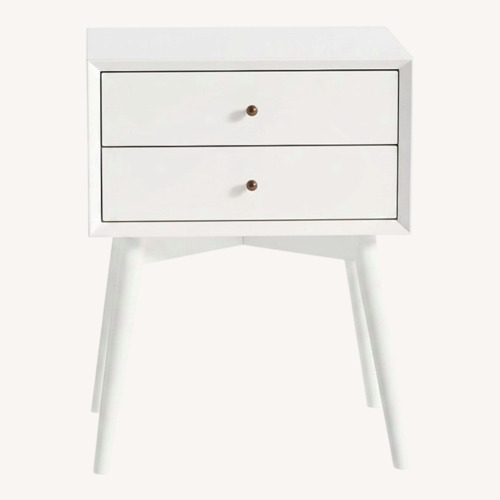 Used Mid-century White Nightstand for sale on AptDeco