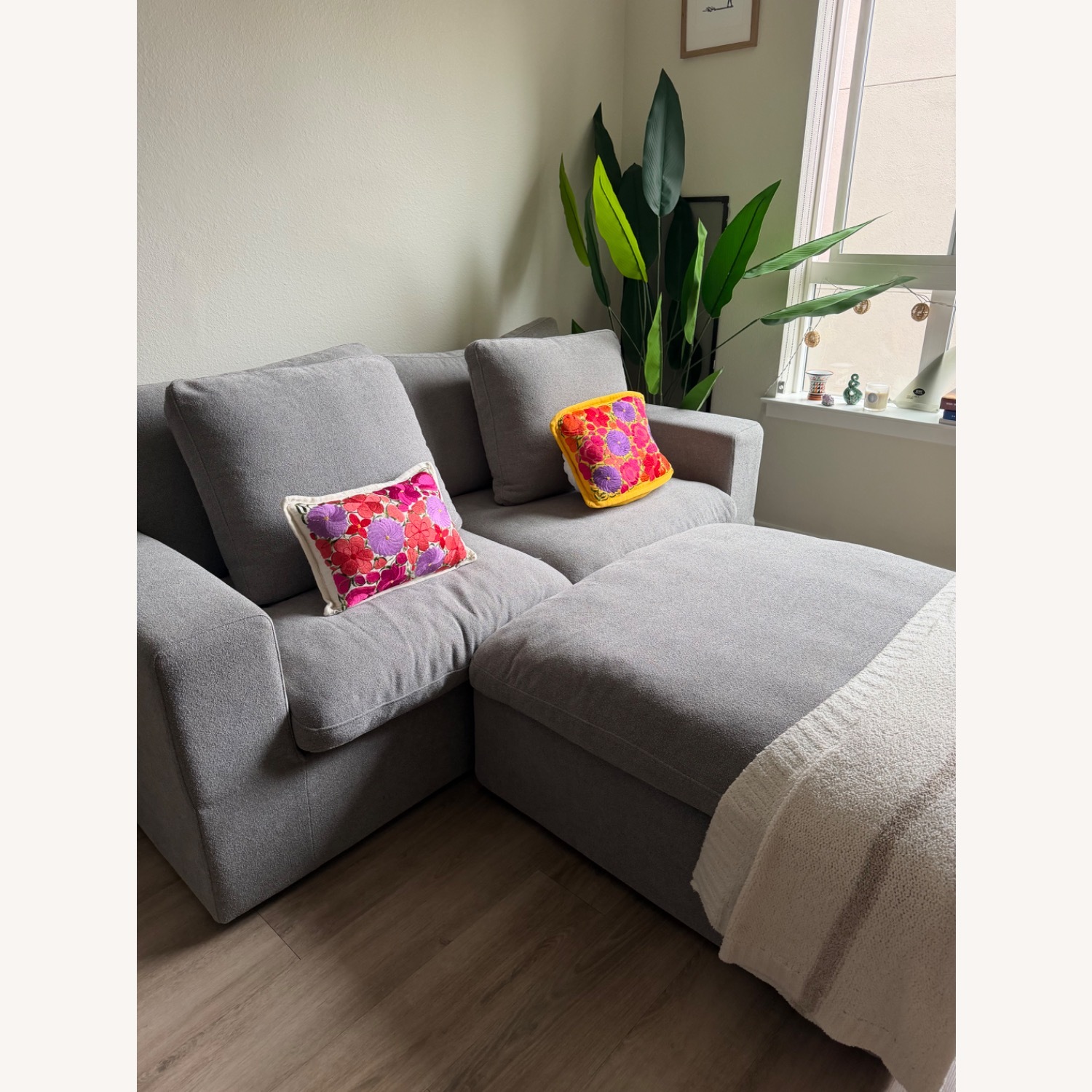 Bed Bath & Beyond Light Gray 3+ Piece Sectional - image-2