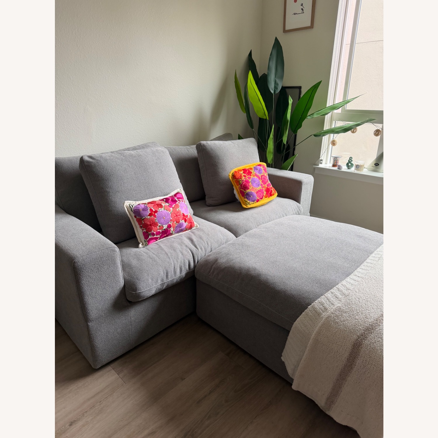 Bed Bath & Beyond Light Gray 3+ Piece Sectional - image-3