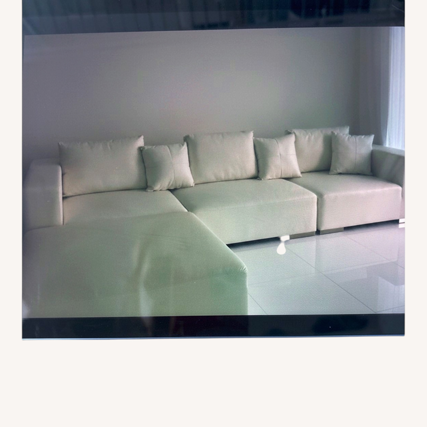 White 3+ Piece Sectional - image-7