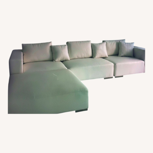 Used White 3+ Piece Sectional for sale on AptDeco