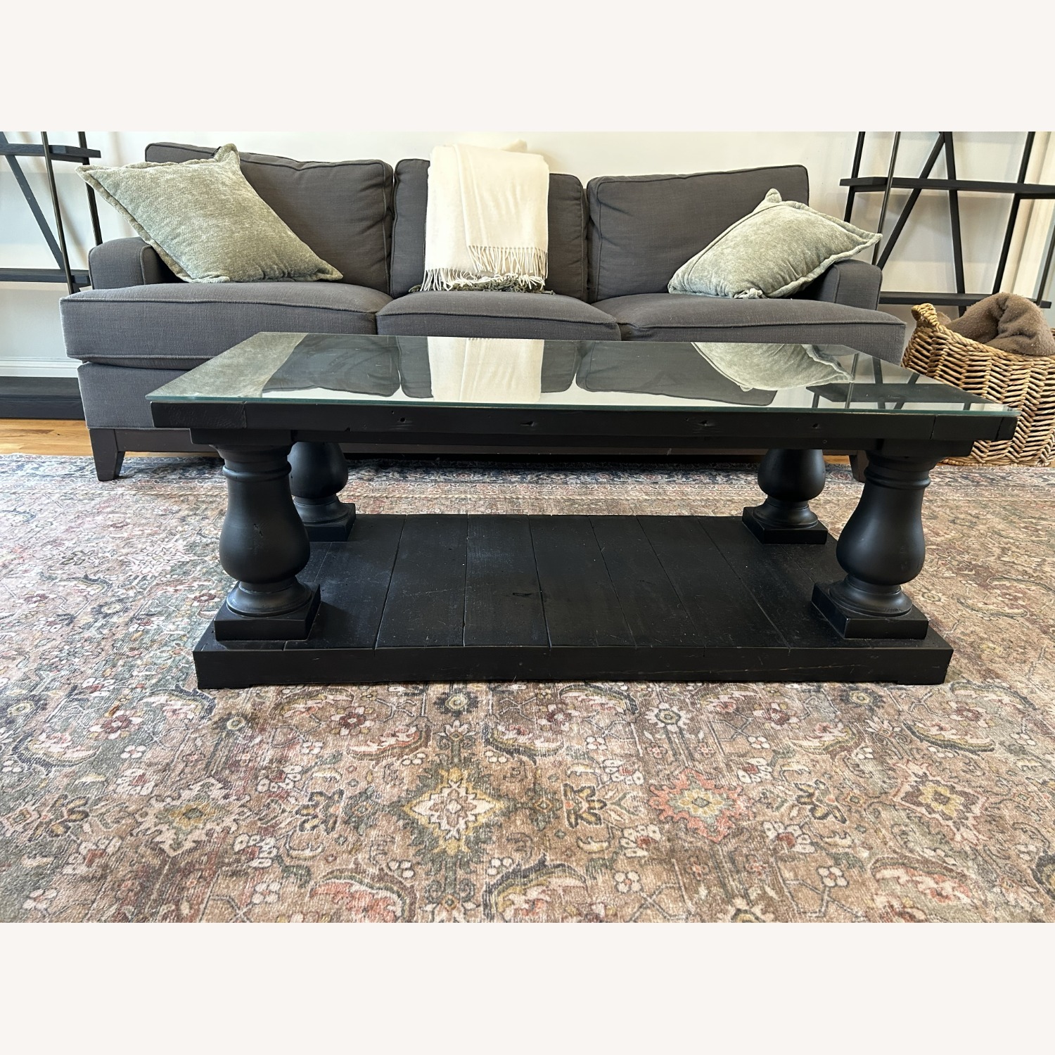 Restoration Hardware Balustrade Salvaged Wood Coffee Table - image-4