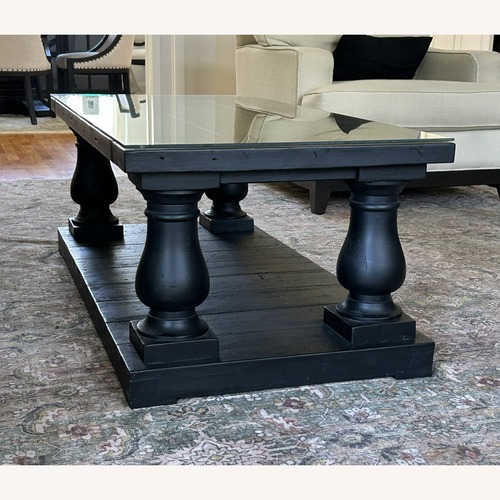 Used Restoration Hardware Balustrade Salvaged Wood Coffee Table for sale on AptDeco