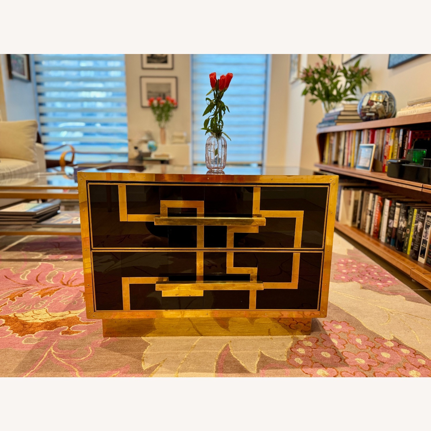 Black Glass Side Tables - image-3