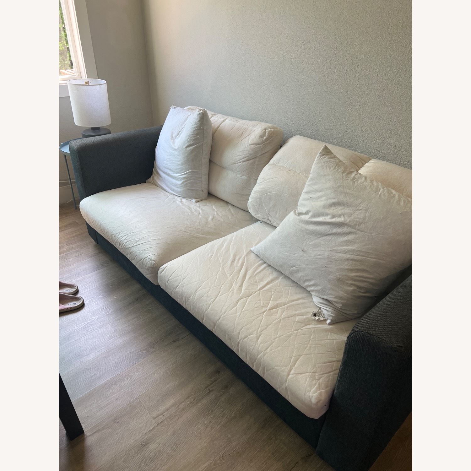 IKEA Dark Gray Fabric Sleeper Sofa - image-3