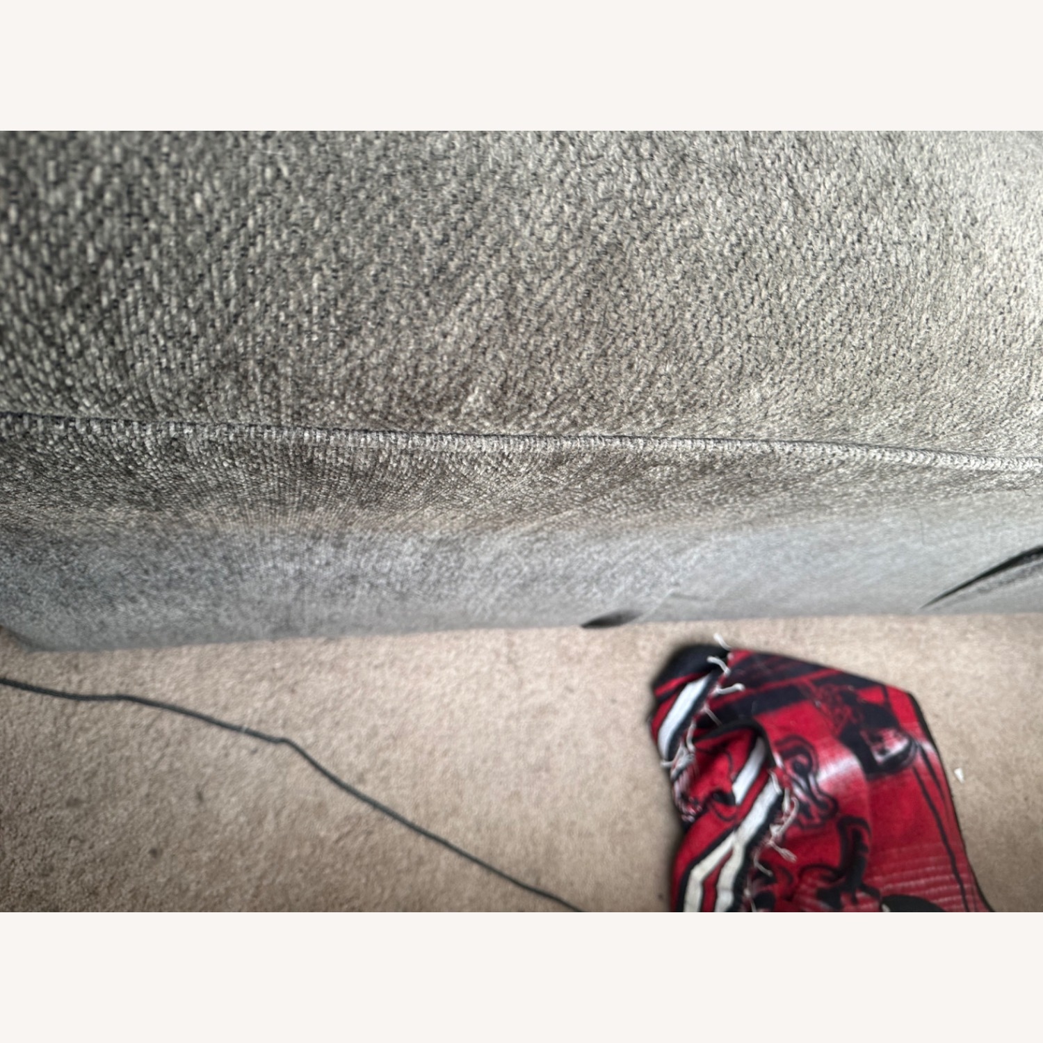 Dark Gray Fabric 3+ Seater Sofa - image-6