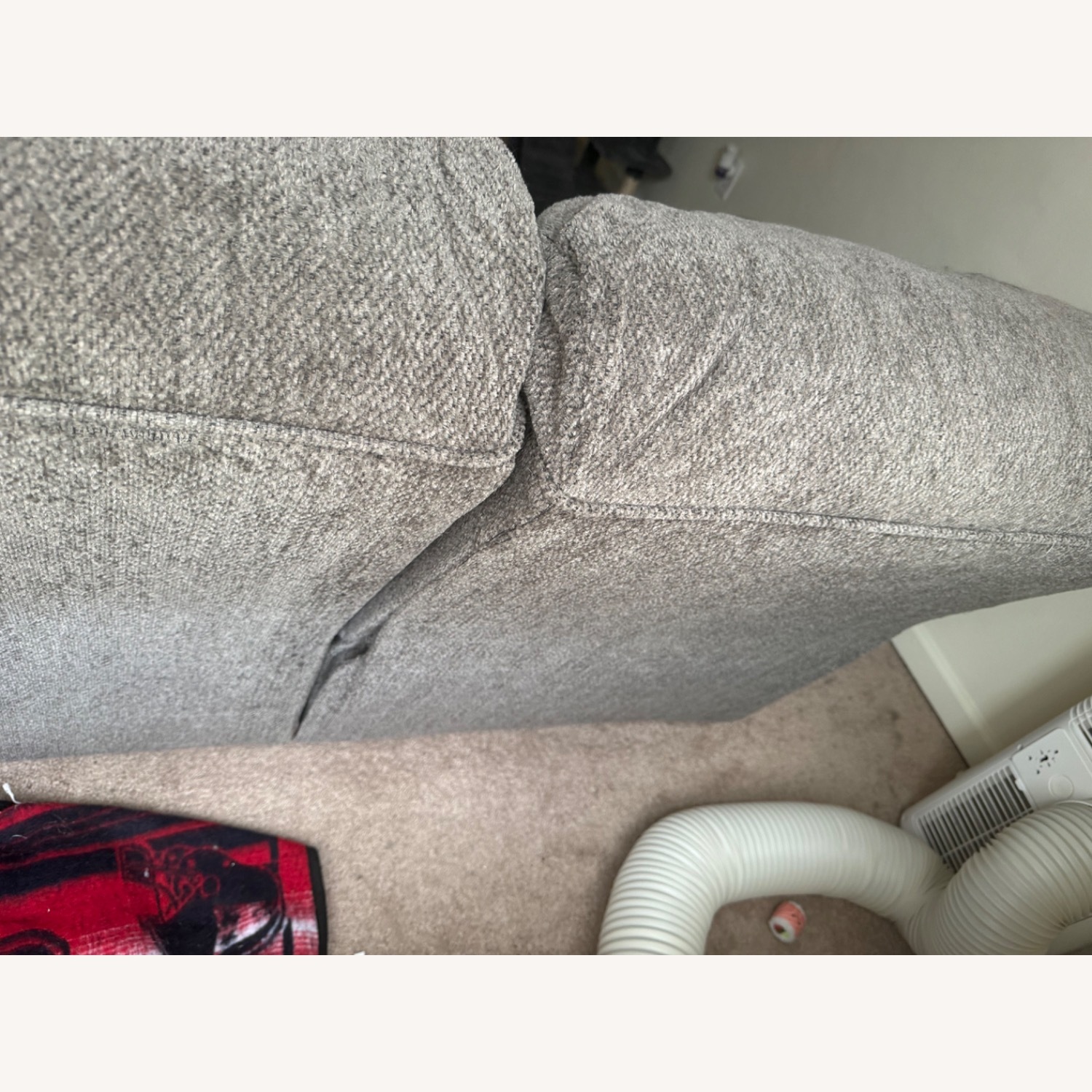 Dark Gray Fabric 3+ Seater Sofa - image-7