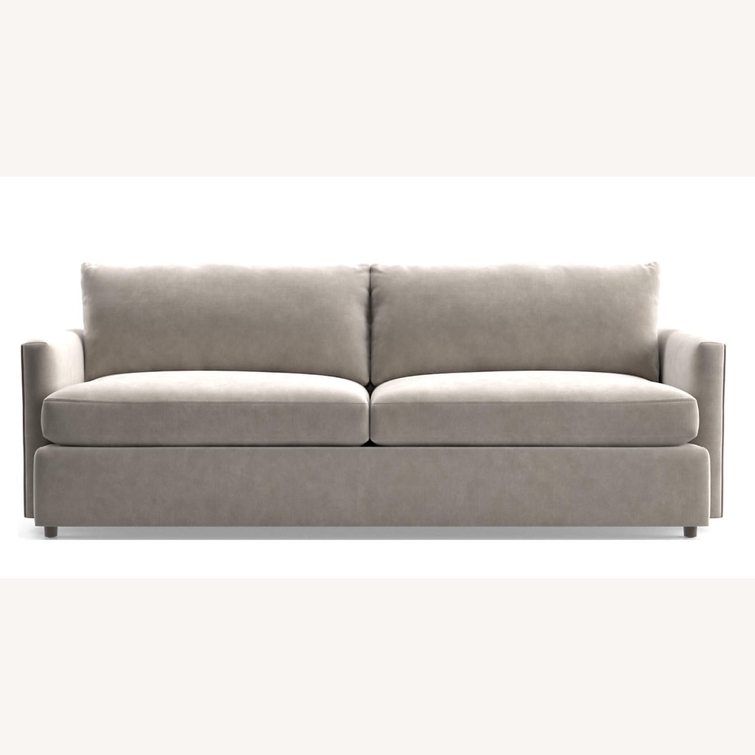 Crate & Barrel Lounge Natural Microsuede 3+ Seater Sofa - image-3