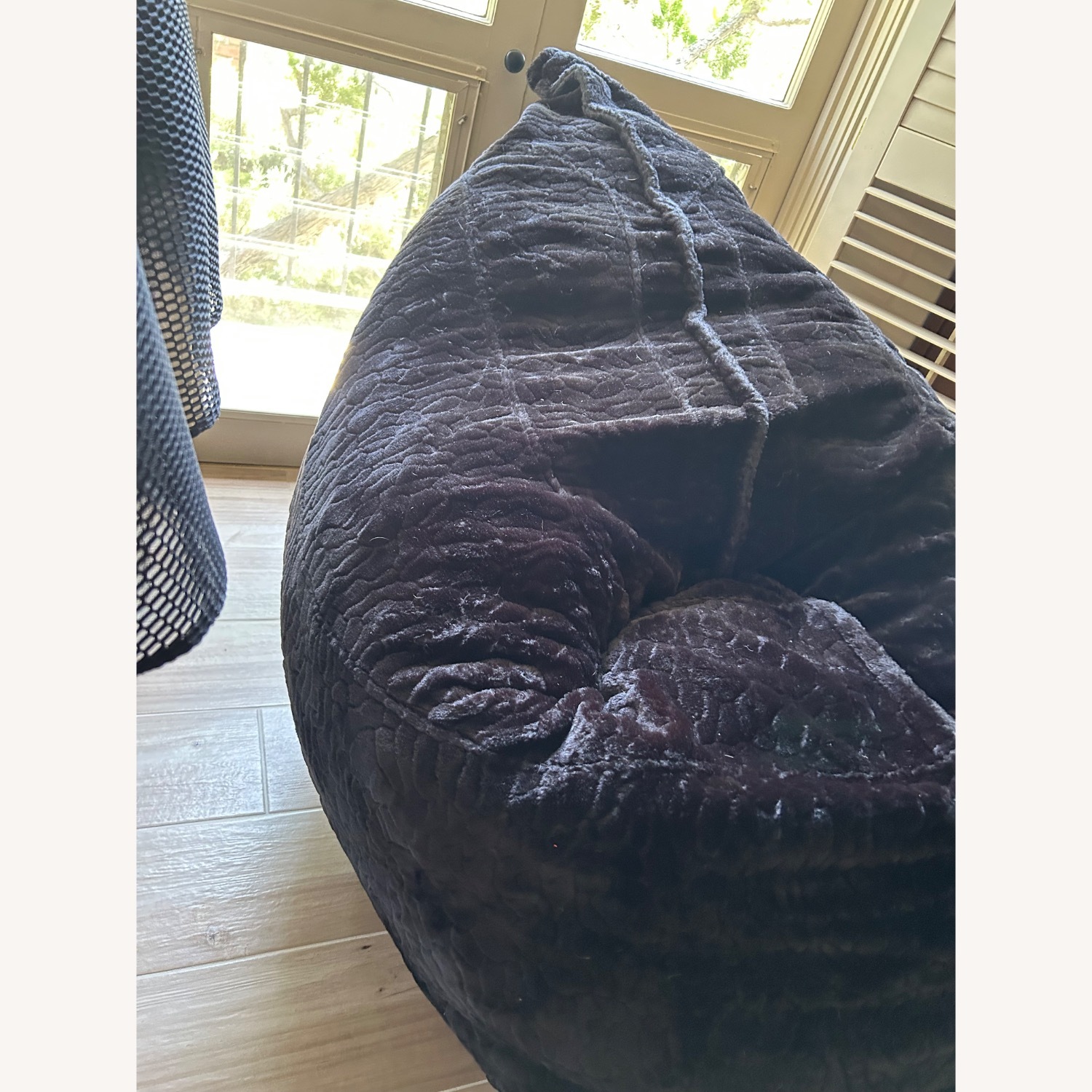 LoveSac Pillowsac Black Fabric Recliner - image-4