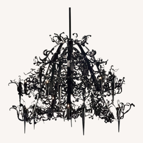 Used Brand Van Edmond Chandelier - Polished Nickel  for sale on AptDeco