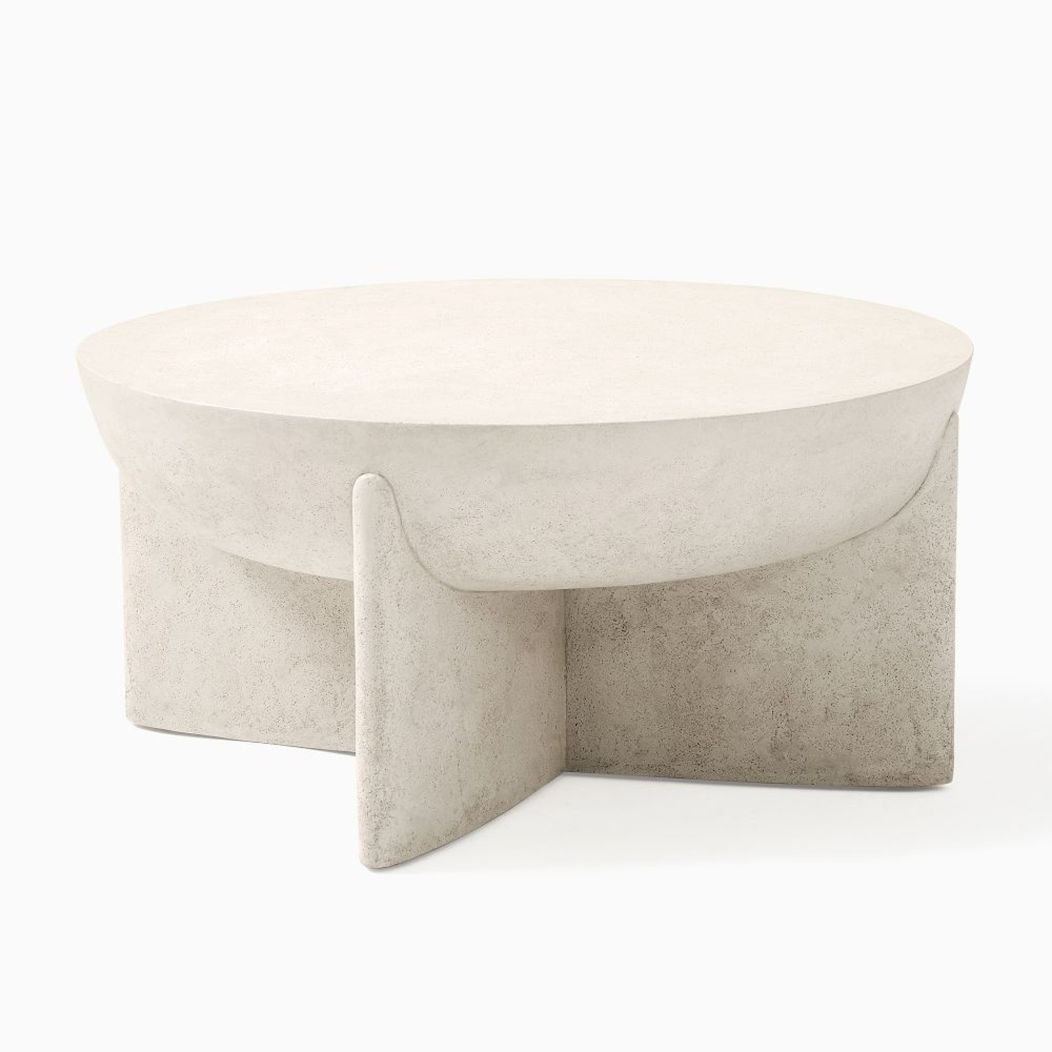 West Elm Monti Lava Stone Coffee Table - image-4
