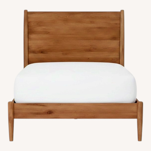 Used West Elm Mid-Century Twin Bed in Acorn  for sale on AptDeco