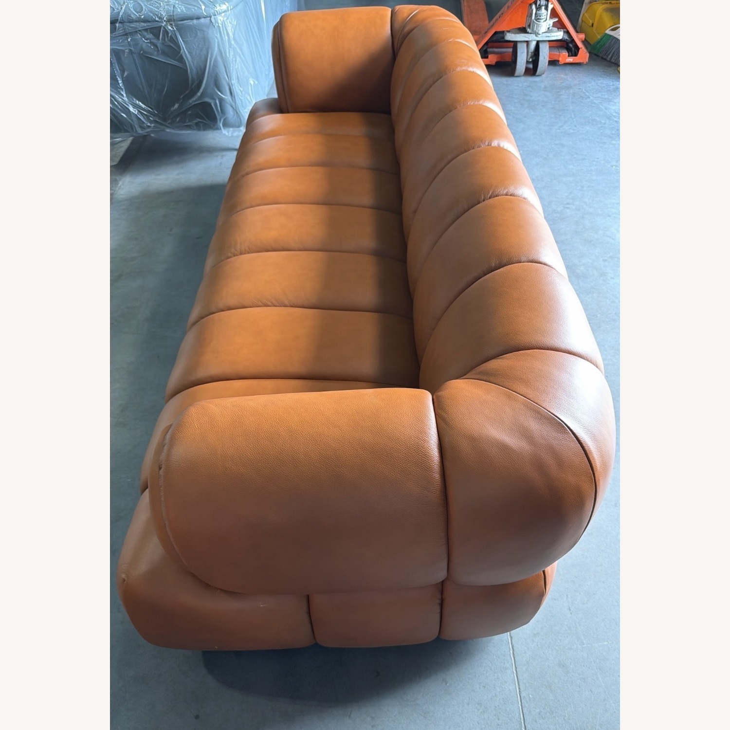 Genuine Leather 90" Sofa - image-4