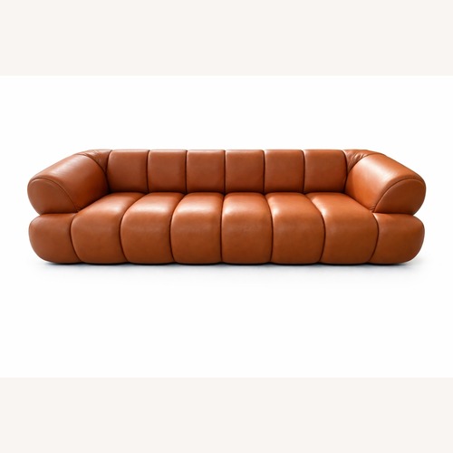 Used Genuine Leather 90" Sofa for sale on AptDeco