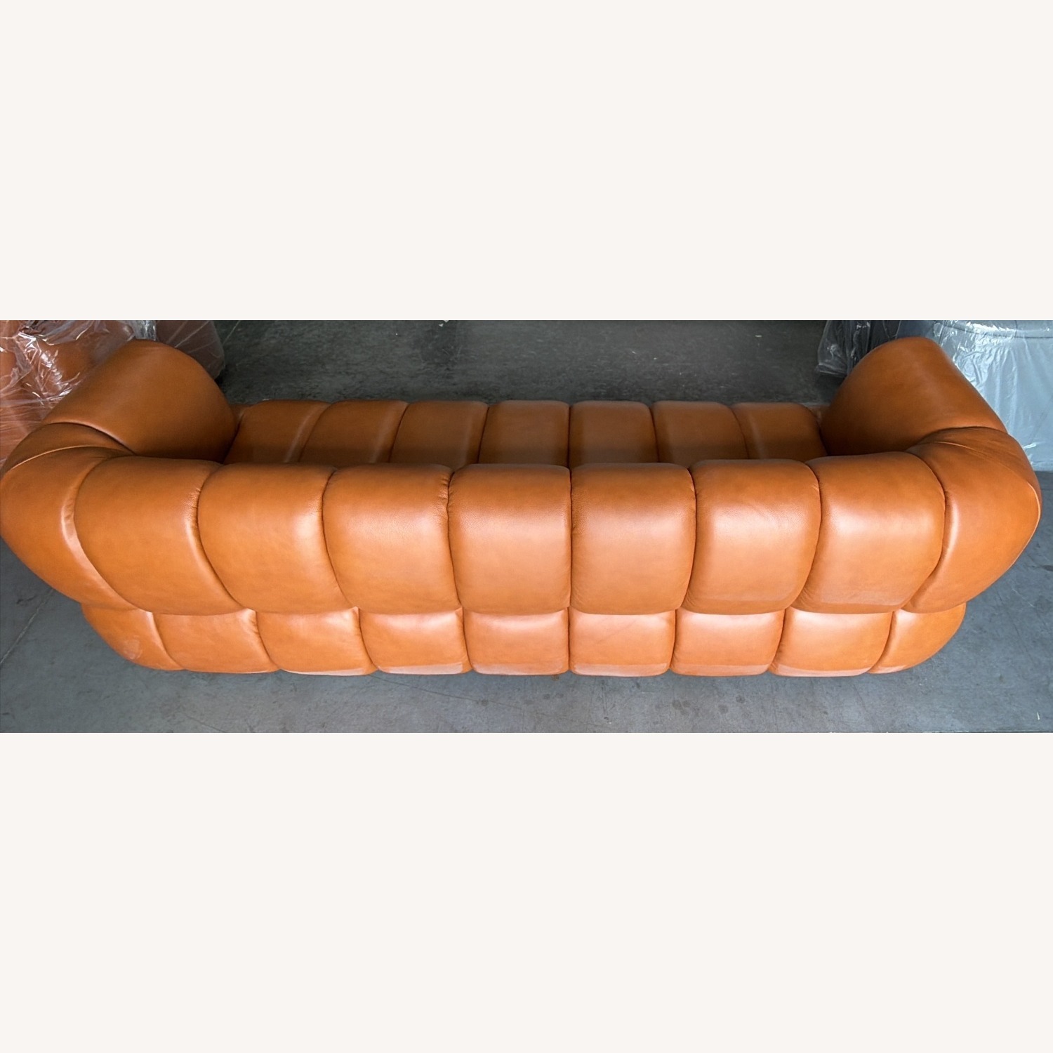 Genuine Leather 90" Sofa - image-3