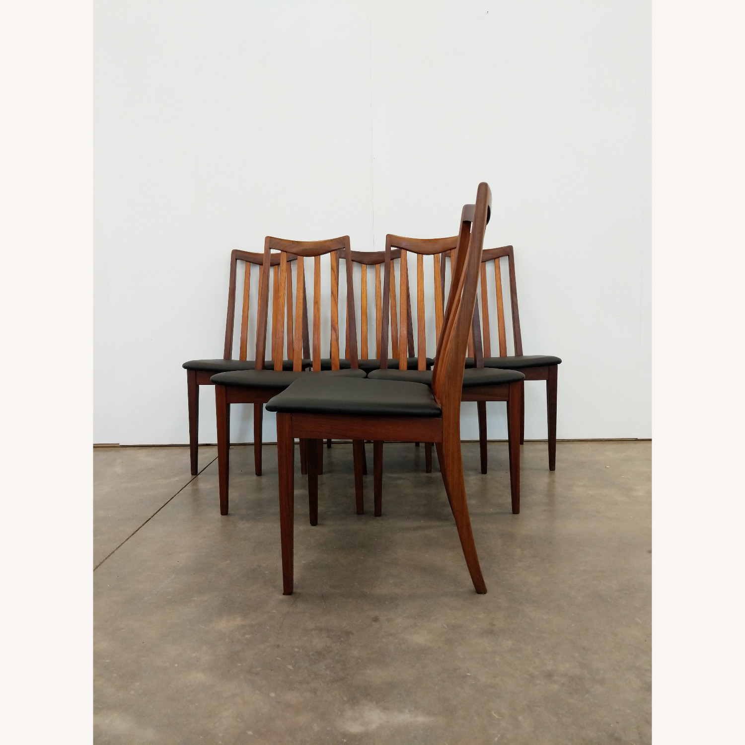 6 Vintage Mid Century Modern G Plan Dining Chairs - image-2