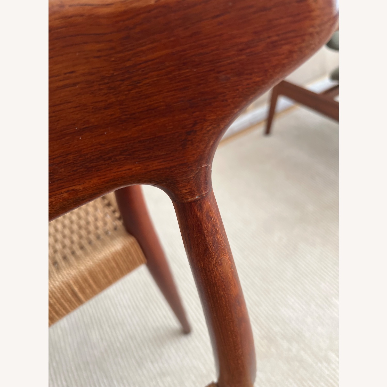 Vintage/Antique Dark Brown Wood Dining Chairs - image-5