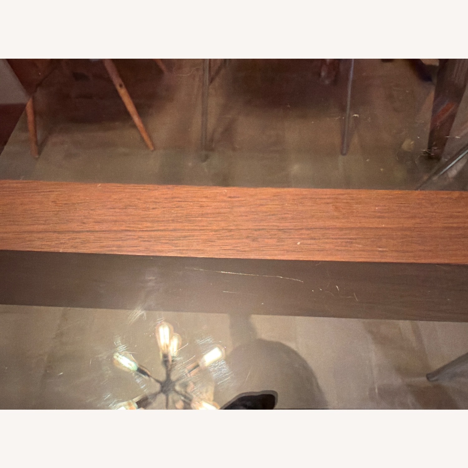 Organic Modernism Amsterdam Natural Glass Top Dining Table - image-4