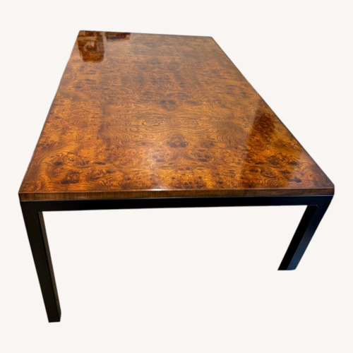 Used Burl Mid Century Modern Dining Table Vintage for sale on AptDeco