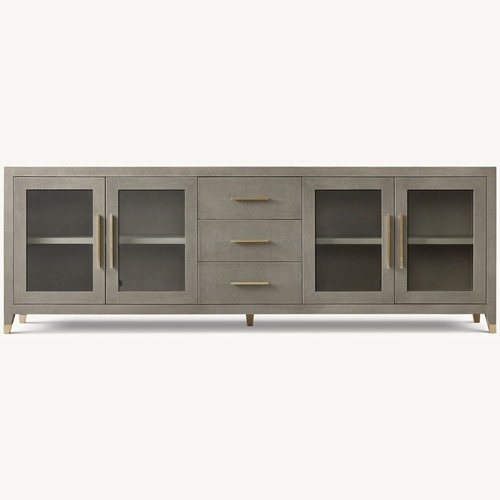 Used Restoration Hardware Graydon Shagreen Media Console for sale on AptDeco