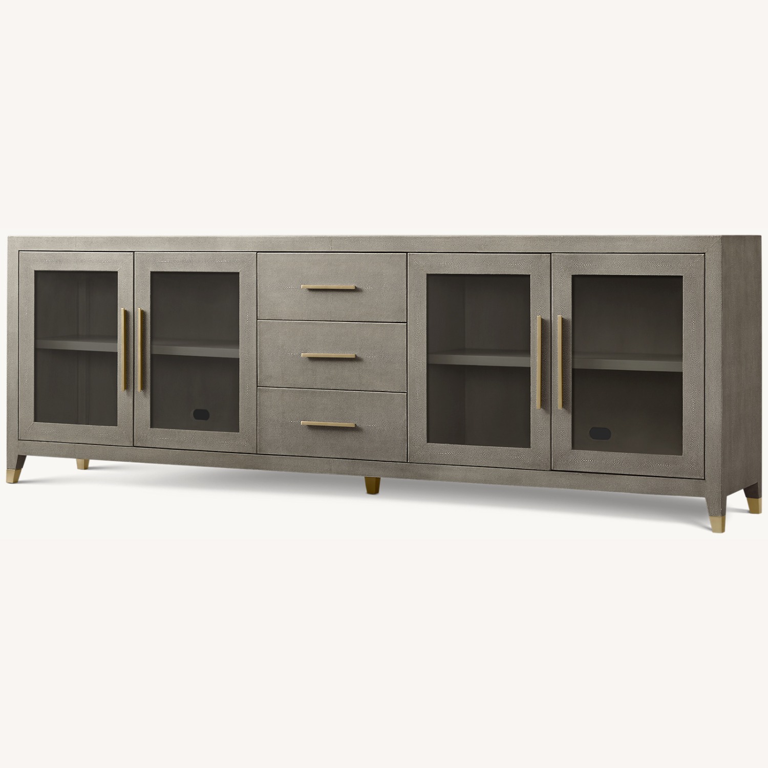 Restoration Hardware Graydon Shagreen Media Console - image-1