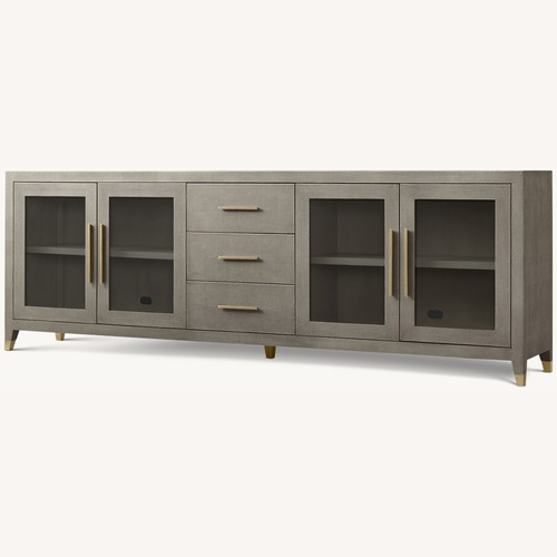 Used Restoration Hardware Graydon Shagreen Media Console for sale on AptDeco