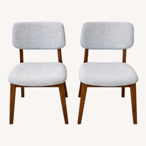 Used Light Gray Fabric Dining Chairs for sale on AptDeco