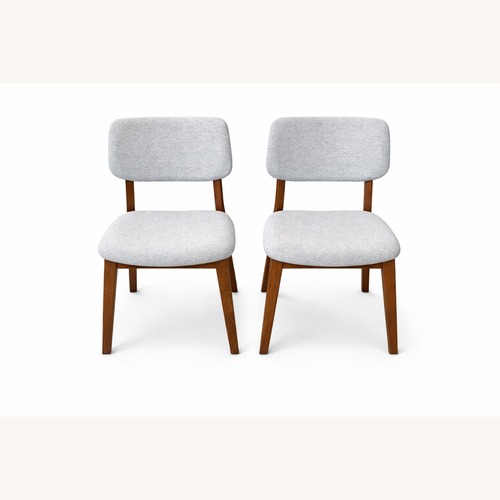 Used Light Gray Fabric Dining Chairs for sale on AptDeco