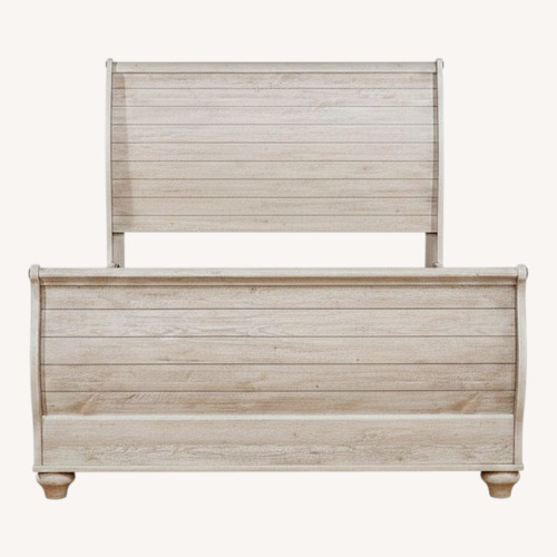 Used Ashley Furniture Willowton Natural Headboard for sale on AptDeco
