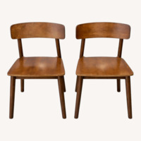 Dark Brown Wood Dining Chairs