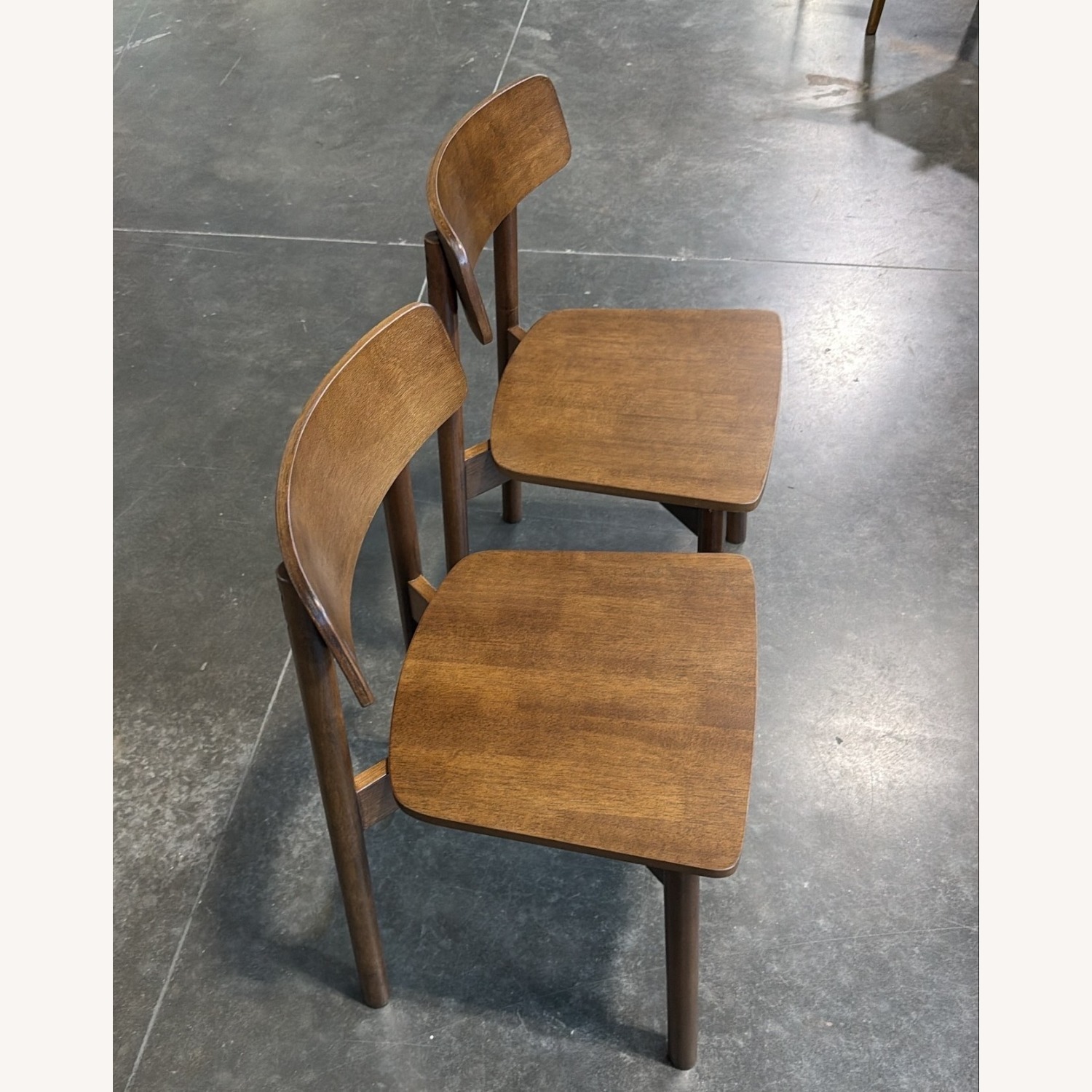 Dark Brown Wood Dining Chairs - image-3
