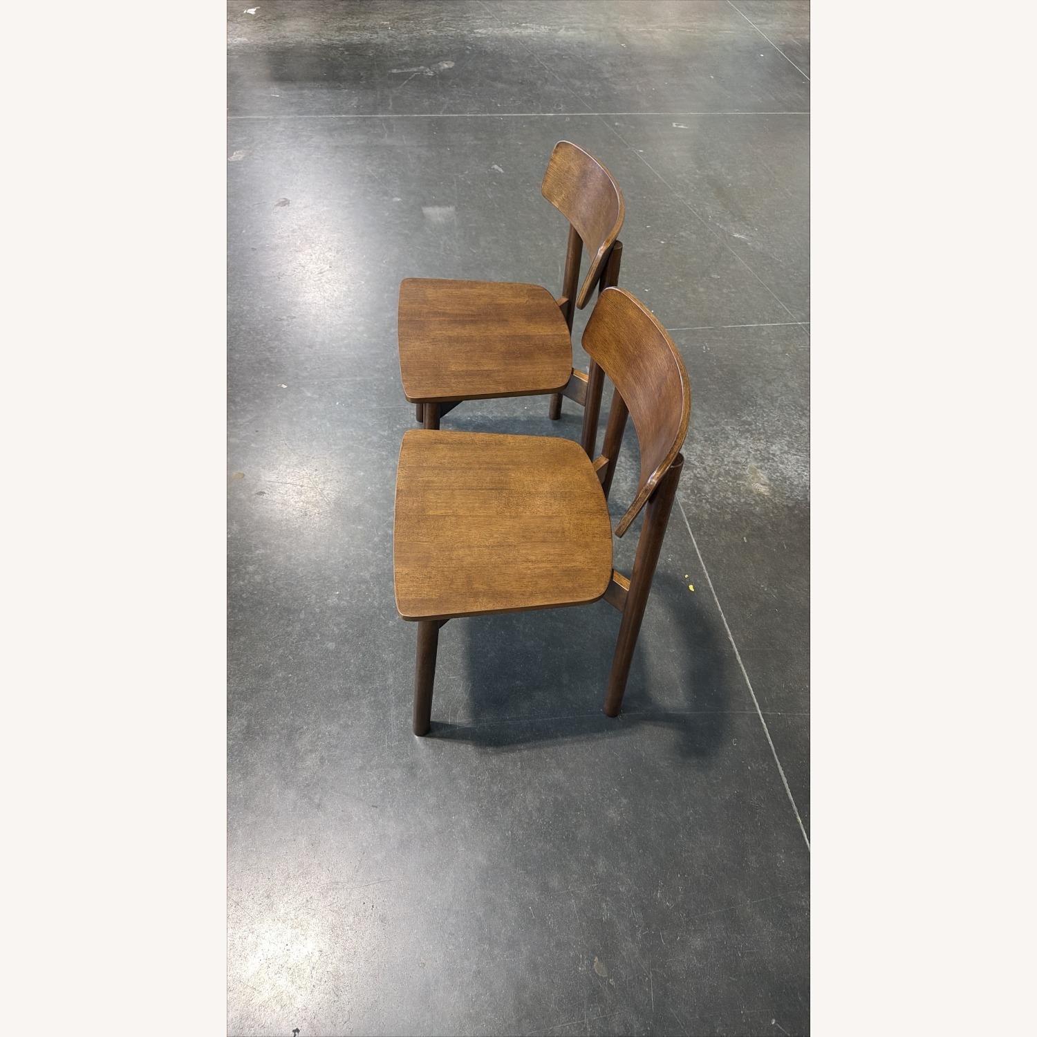 Dark Brown Wood Dining Chairs - image-4