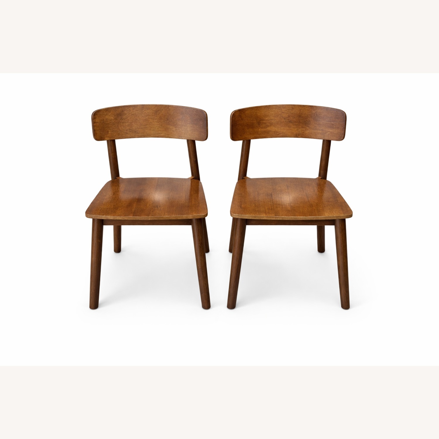 Dark Brown Wood Dining Chairs - image-1