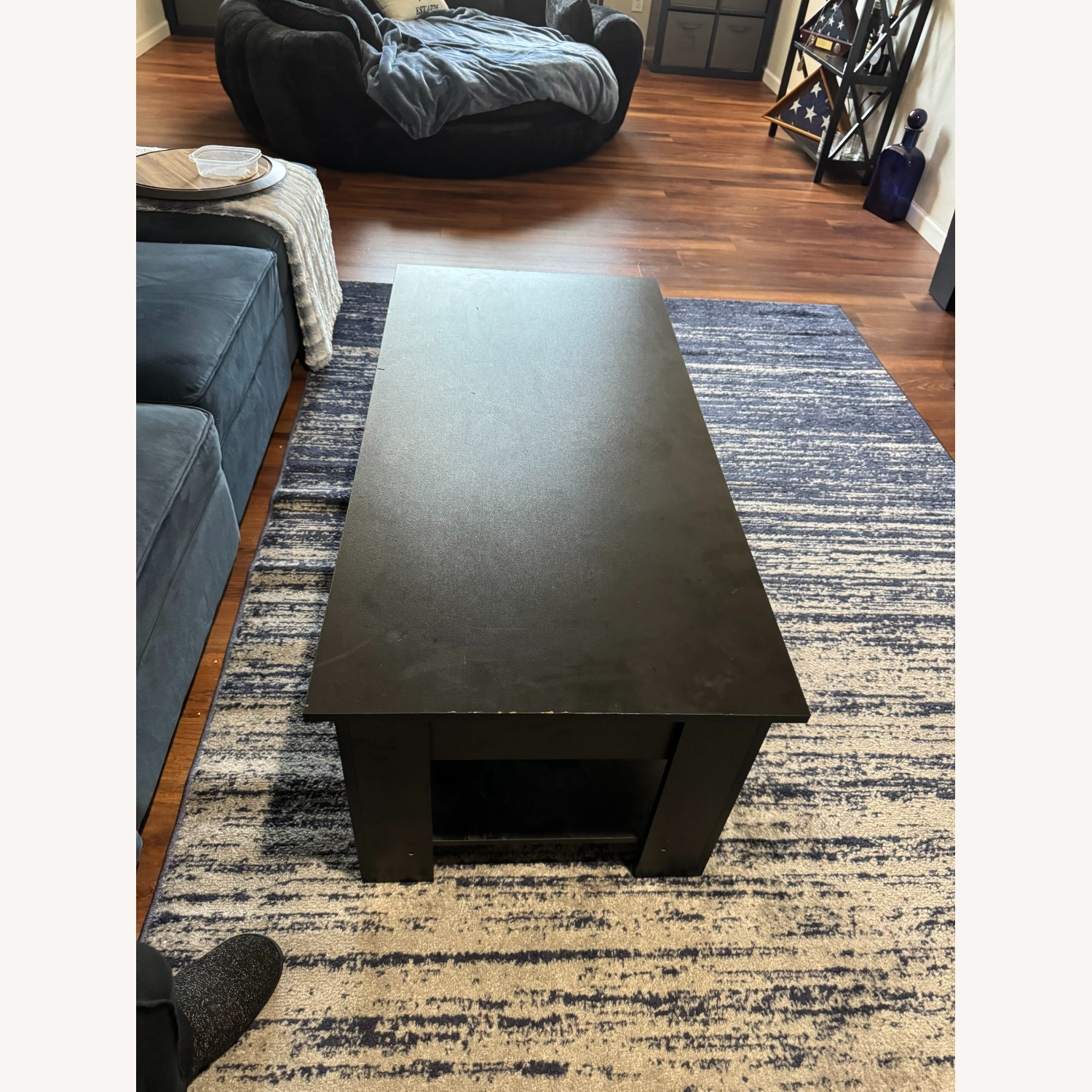 Black Wood Coffee Table - image-2