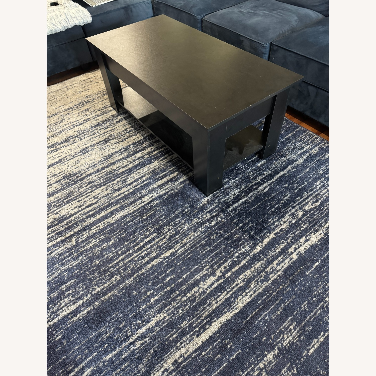 Black Wood Coffee Table - image-1