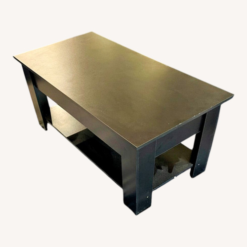 Used Black Wood Coffee Table for sale on AptDeco