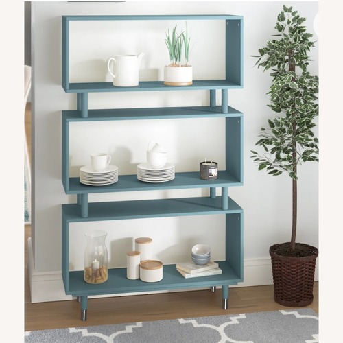 Used Wayfair Blue Wood Patio Furniture for sale on AptDeco