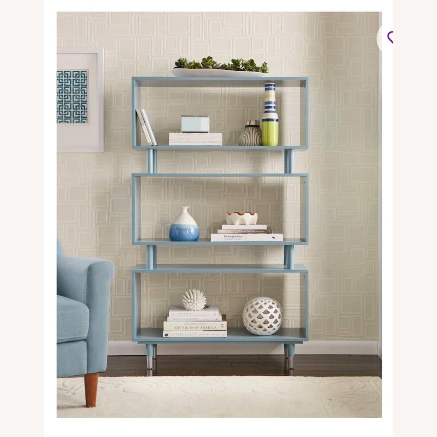 Wayfair Blue Wood Patio Furniture - image-2