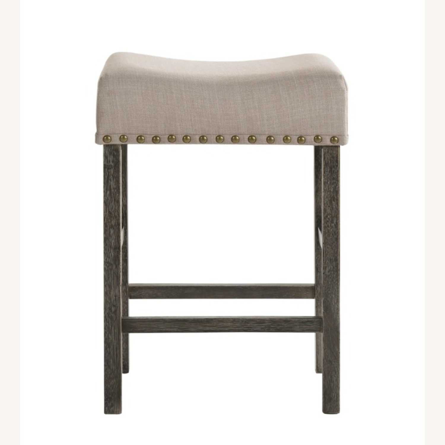 Wayfair Light Gray Fabric Stools - image-2