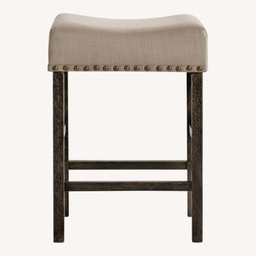 Used Wayfair Light Gray Fabric Stools for sale on AptDeco